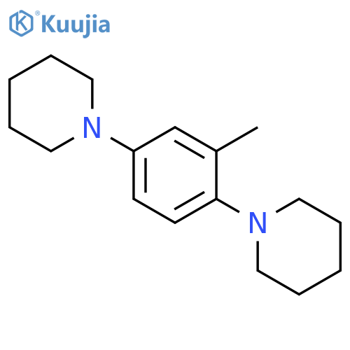 Piperidine, 1,1'-(2-methyl-1,4-phenylene)bis- structure
