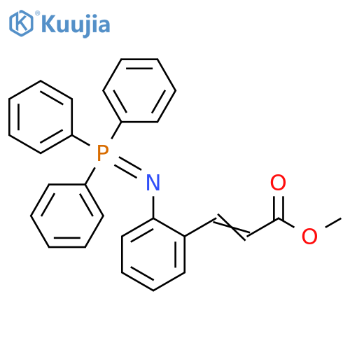 2-Propenoic acid, 3-[2-[(triphenylphosphoranylidene)amino]phenyl]-,methyl ester structure