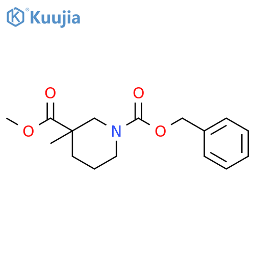 1-Benzyl 3-methyl 3-methylpiperidine-1,3-dicarboxylate structure