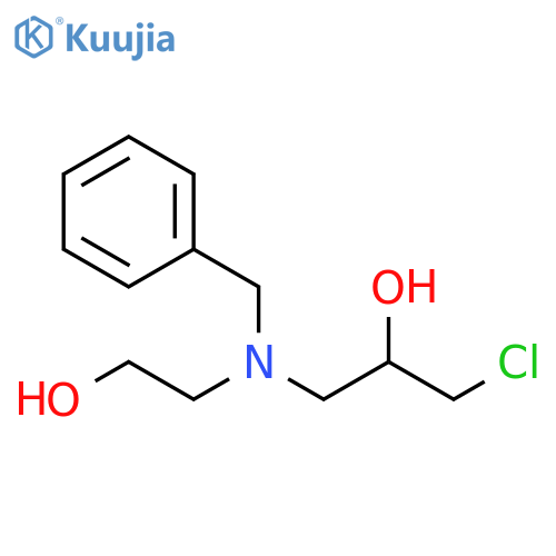 2-Propanol, 1-chloro-3-[(2-hydroxyethyl)(phenylmethyl)amino]- structure