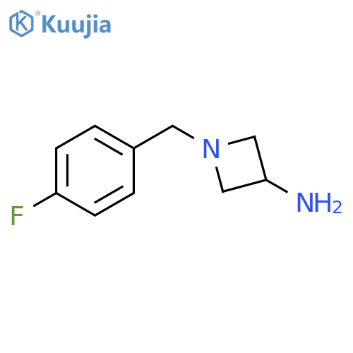 1-[(4-fluorophenyl)methyl]azetidin-3-amine structure