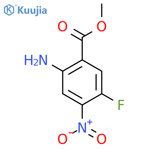 Methyl 2-amino-5-fluoro-4-nitro-benzoate structure