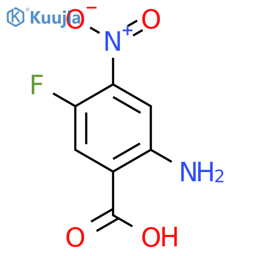 2-Amino-5-fluoro-4-nitrobenzoic acid structure