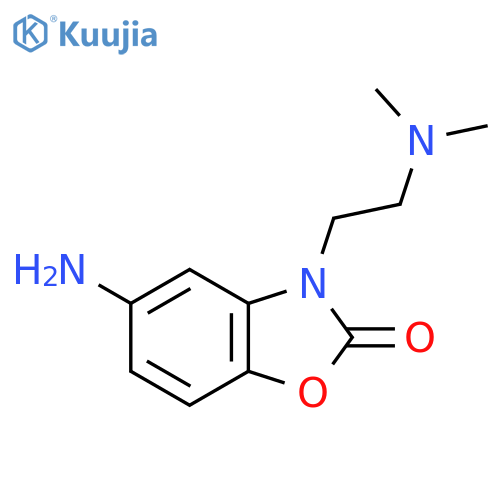 5-amino-3-2-(dimethylamino)ethyl-2,3-dihydro-1,3-benzoxazol-2-one structure