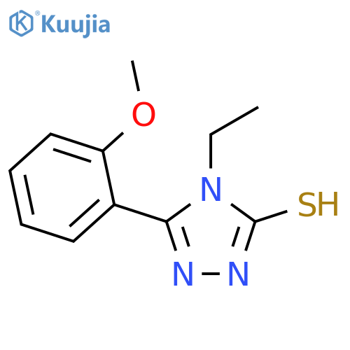 4-Ethyl-5-(2-methoxyphenyl)-4H-1,2,4-triazole-3-thiol structure