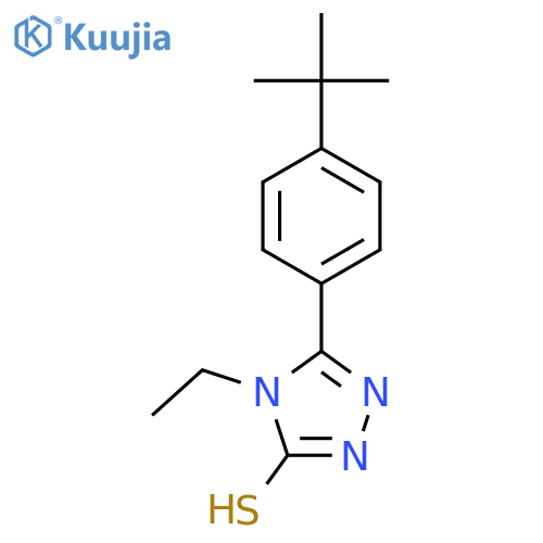 5-(4-TERT-BUTYLPHENYL)-4-ETHYL-4H-1,2,4-TRIAZOLE-3-THIOL structure