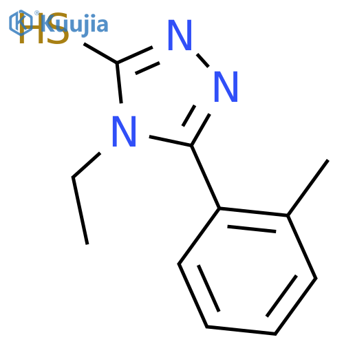 4-Ethyl-5-(2-methylphenyl)-4H-1,2,4-triazole-3-thiol structure