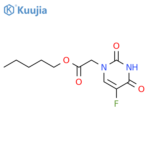 1(2H)-Pyrimidineaceticacid, 5-fluoro-3,4-dihydro-2,4-dioxo-, pentyl ester structure