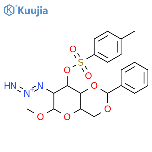 (7-azido-6-methoxy-2-phenyl-4,4a,6,7,8,8a-hexahydropyrano[3,2-d][1,3]dioxin-8-yl) 4-methylbenzenesulfonate structure