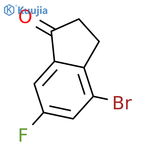 4-Bromo-6-fluoroindan-1-one structure