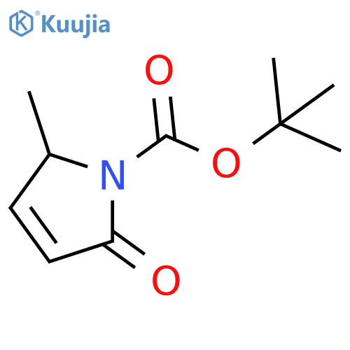 (2S)-2,5-dihydro-2-methyl-5-oxo-1H-Pyrrole-1-carboxylic acid 1,1-dimethylethyl ester structure