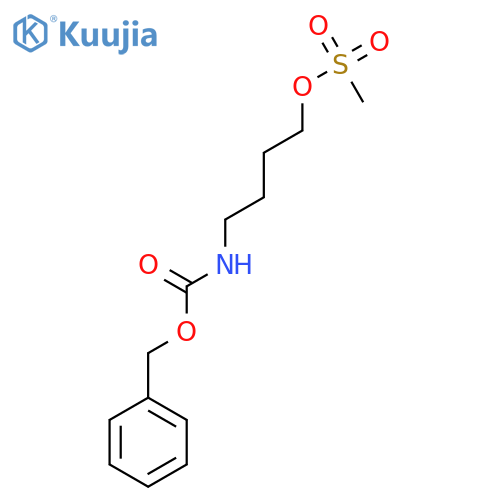 Carbamic acid, [4-[(methylsulfonyl)oxy]butyl]-, phenylmethyl ester structure