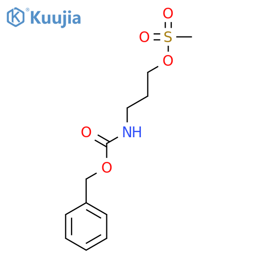 Carbamic acid, [3-[(methylsulfonyl)oxy]propyl]-, phenylmethyl ester structure