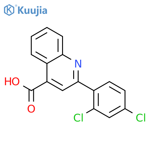 2-(2,4-Dichlorophenyl)quinoline-4-carboxylic acid structure
