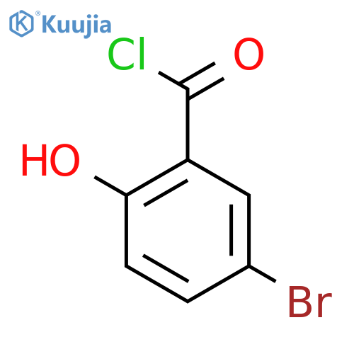 Benzoyl chloride, 5-bromo-2-hydroxy- structure
