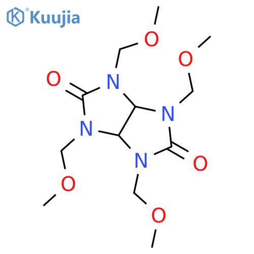 1,3,4,6-Tetrakis(methoxymethyl)glycoluril structure