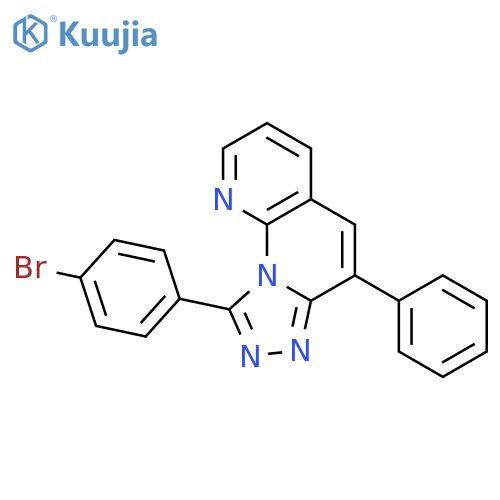[1,2,4]Triazolo[4,3-a][1,8]naphthyridine, 9-(4-bromophenyl)-6-phenyl- structure