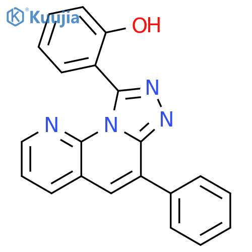 Phenol, 2-(6-phenyl[1,2,4]triazolo[4,3-a][1,8]naphthyridin-9-yl)- structure
