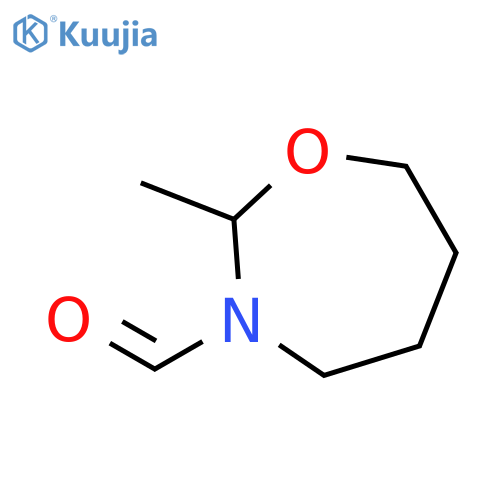 1,3-Oxazepine-3(2H)-carboxaldehyde, tetrahydro-2-methyl- (9CI) structure