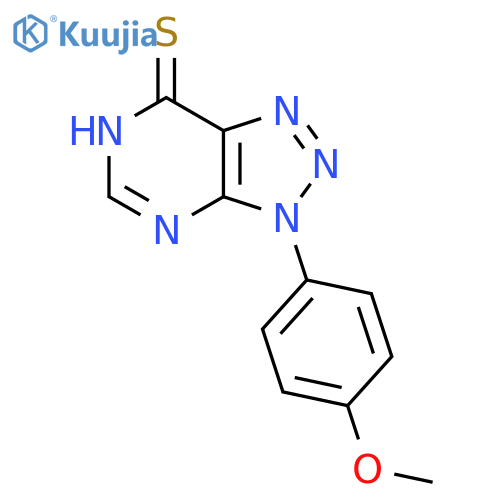 3-(4-Methoxyphenyl)-3H-[1,2,3]triazolo[4,5-d]pyrimidin-7-yl hydrosulfide structure