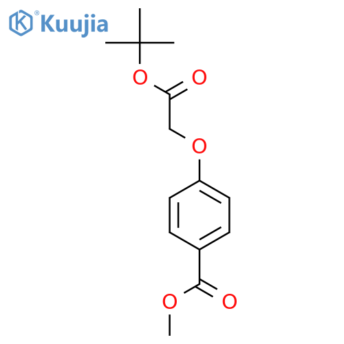 Benzoic acid, 4-[2-(1,1-dimethylethoxy)-2-oxoethoxy]-, methyl ester structure