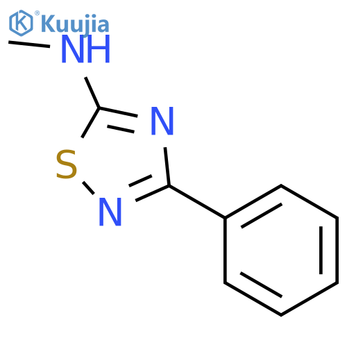 N-methyl-3-phenyl-1,2,4-thiadiazol-5-amine structure