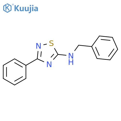 N-benzyl-3-phenyl-1,2,4-thiadiazol-5-amine structure