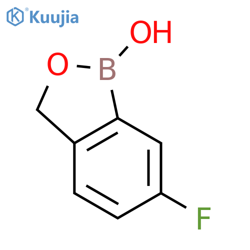 6-fluoro-1,3-dihydro-2,1-benzoxaborol-1-ol structure