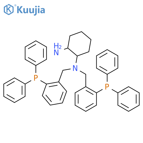 (1S,2S)-N1,N1-Bis(2-(diphenylphosphino)-benzyl)cyclohexane-1,2-diamine structure