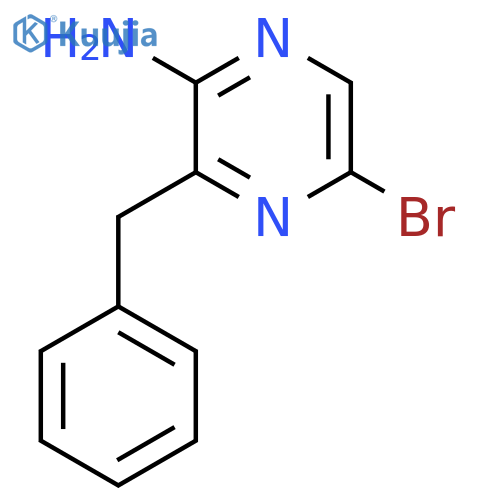 3-\u200bBenzyl-\u200b5-\u200bbromopyrazin-\u200b2-\u200bamine structure