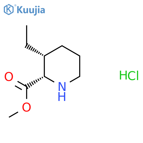 methyl (2S,3R)-3-ethylpiperidine-2-carboxylate;hydrochloride structure