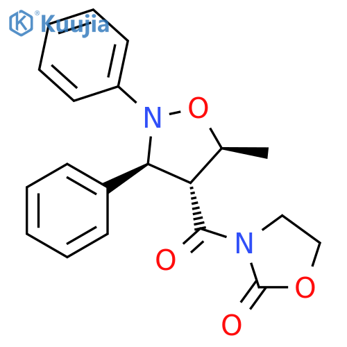 2-Oxazolidinone,3-[[(3S,4R,5S)-5-methyl-2,3-diphenyl-4-isoxazolidinyl]carbonyl]- structure