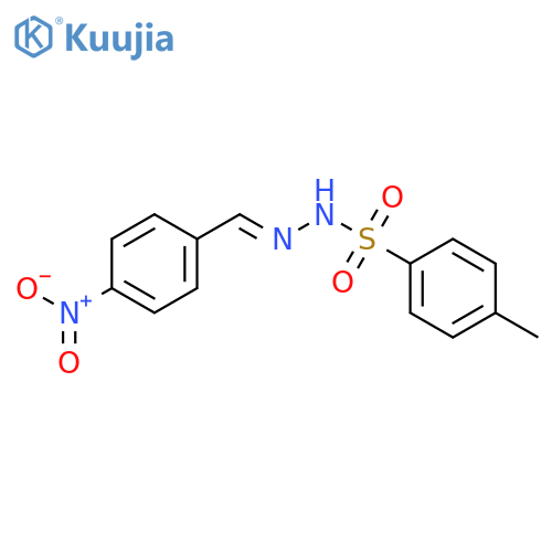 Benzenesulfonic acid,4-methyl-, 2-[(4-nitrophenyl)methylene]hydrazide structure