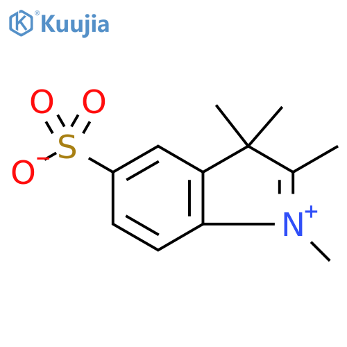 1-methyl-2,3,3-trimethyl-3H-indolium-5-sulfonate structure