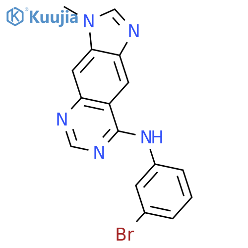 3H-Imidazo[4,5-g]quinazolin-8-amine, N-(3-bromophenyl)-3-methyl- structure