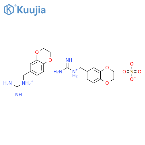 (1,4-benzodioxan-6-ylmethyl)guanidinium sulphate (2:1) structure