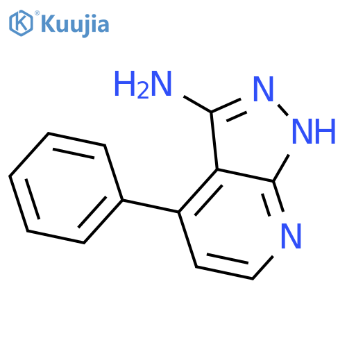 4-Phenyl-1H-pyrazolo3,4-bpyridin-3-ylamine structure