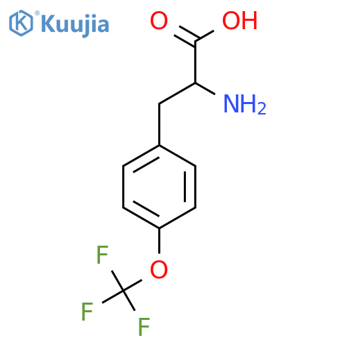 2-amino-3-4-(trifluoromethoxy)phenylpropanoic acid structure