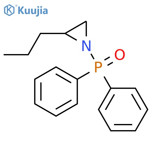 Aziridine, 1-(diphenylphosphinyl)-2-propyl- structure