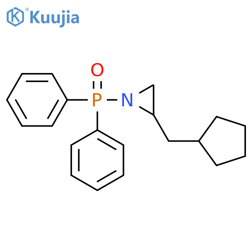Aziridine, 2-(cyclopentylmethyl)-1-(diphenylphosphinyl)- structure