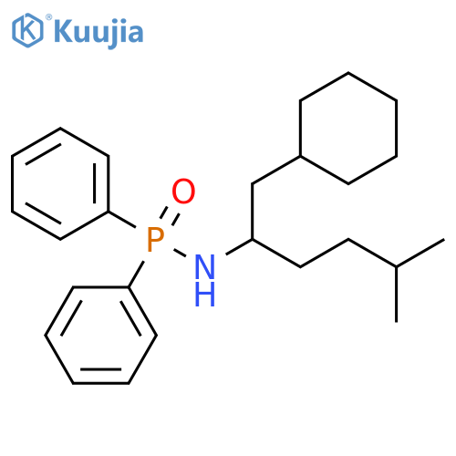 Phosphinic amide,N-[1-(cyclohexylmethyl)-4-methylpentyl]-P,P-diphenyl- structure