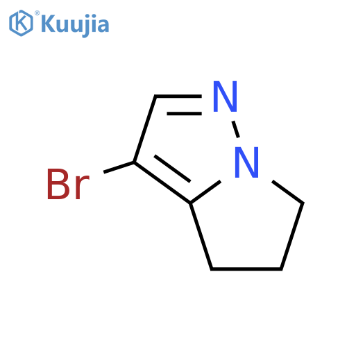 3-bromo-4H,5H,6H-pyrrolo[1,2-b]pyrazole structure