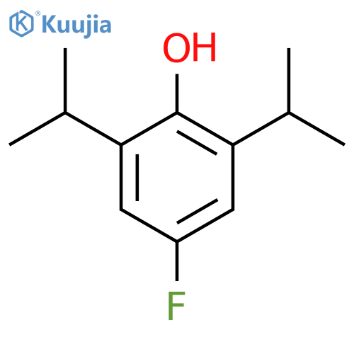 Phenol, 4-fluoro-2,6-bis(1-methylethyl)- structure