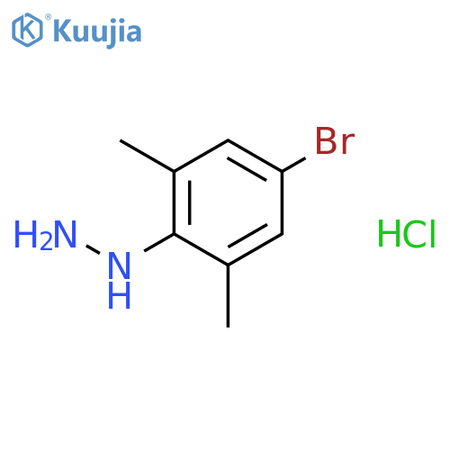 (4-Bromo-2,6-dimethylphenyl)-hydrazine hydrochloride structure