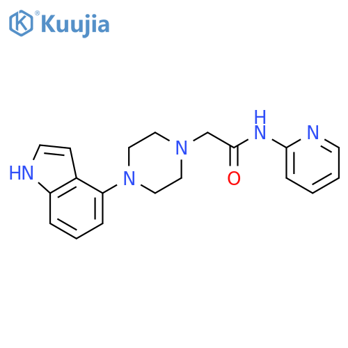 1-Piperazineacetamide, 4-(1H-indol-4-yl)-N-2-pyridinyl- structure