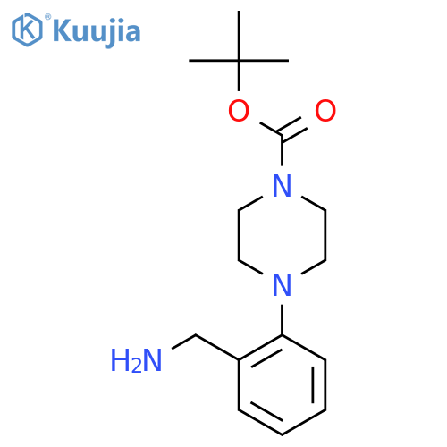4-(2-(Aminomethyl)phenyl)piperazine-1-carboxylate structure
