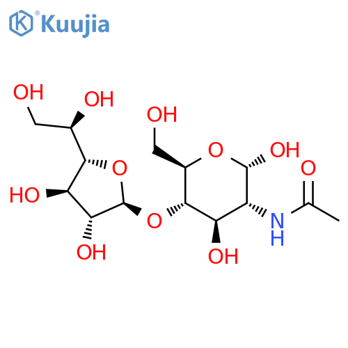 α-D-Glucopyranose, 2-(acetylamino)-2-deoxy-4-O-β-D-galactofuranosyl- structure