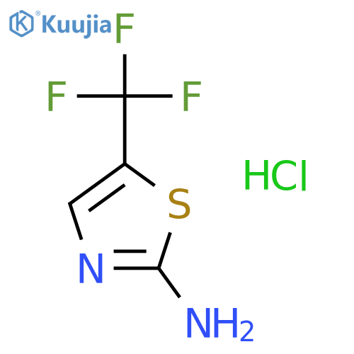 5-(trifluoromethyl)thiazol-2-amine;hydrochloride structure