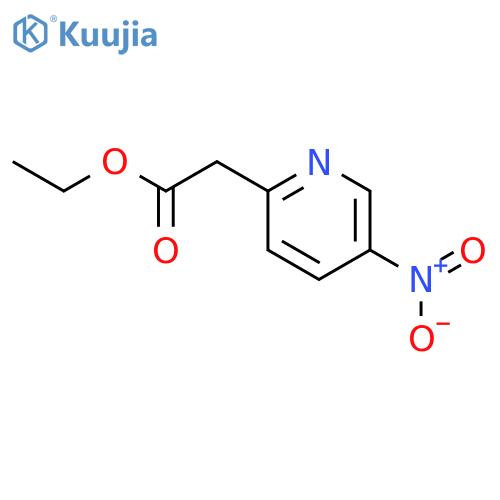ethyl 2-(5-nitro-2-pyridyl)acetate structure