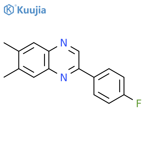 2-(4-fluorophenyl)-6,7-dimethylquinoxaline structure